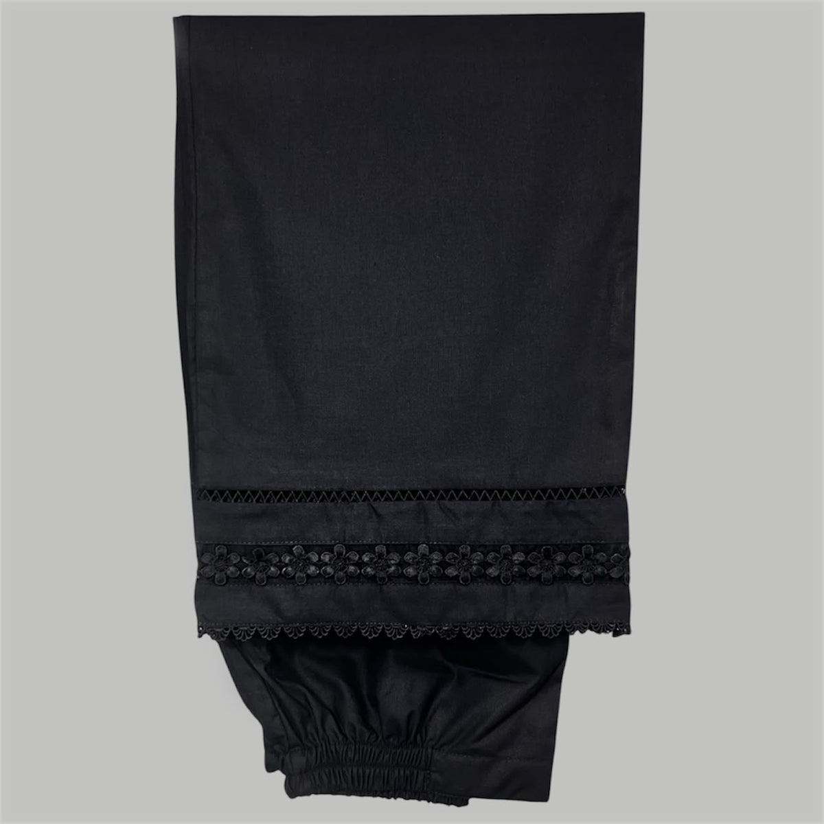 Organza lace plazo black