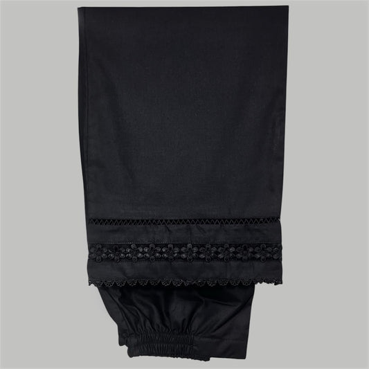 Organza lace plazo black