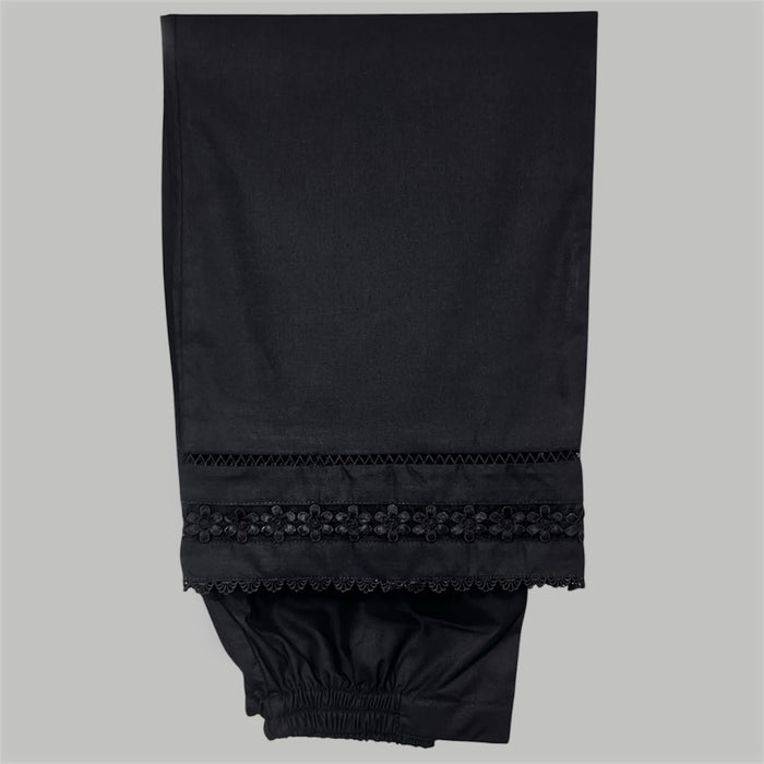 Organza lace plazo black