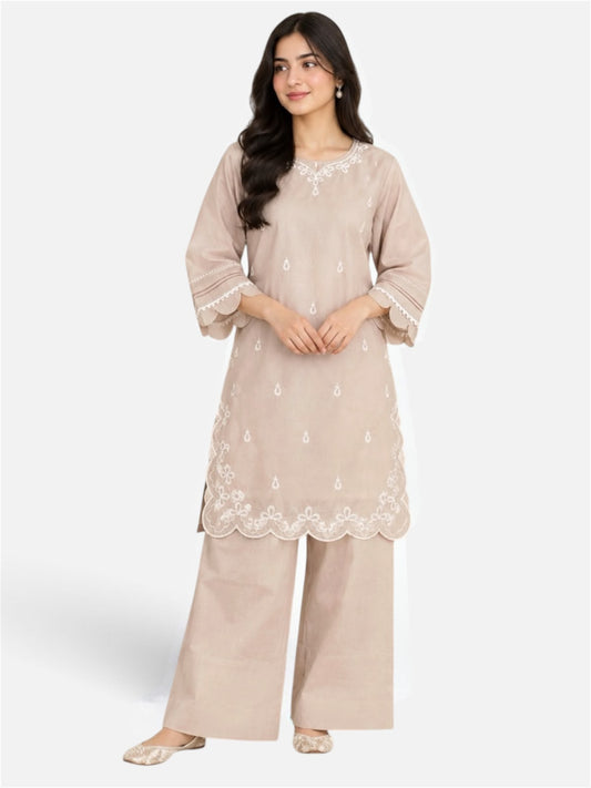 Embroidery plazo co ord set