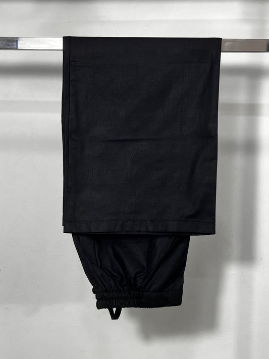 Plain plazo black