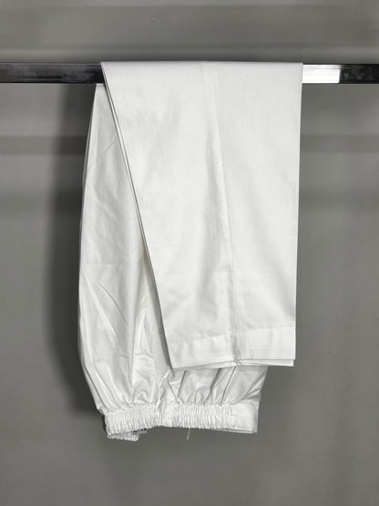 Plain trousers off white